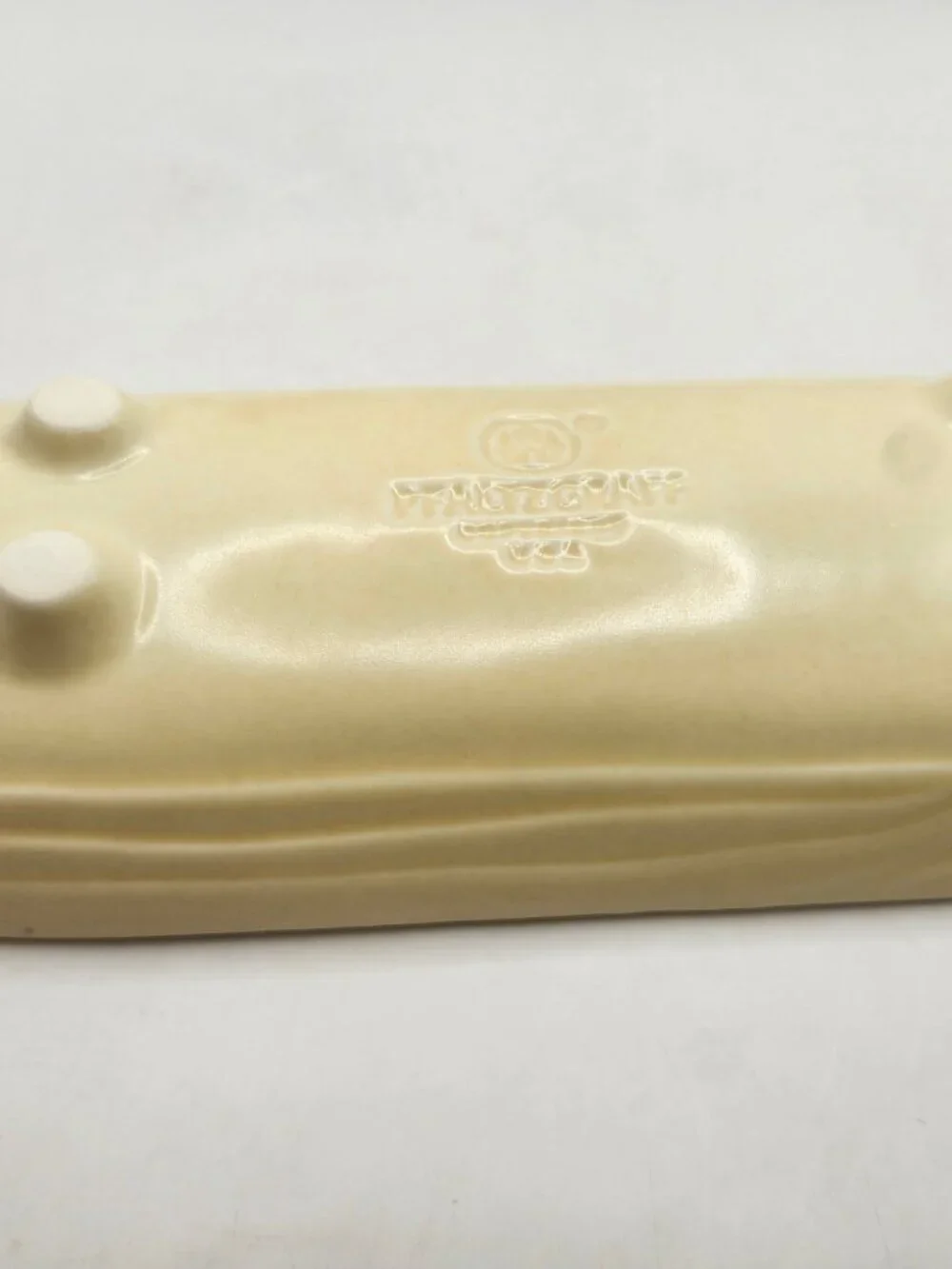 Vintage Pfaltzgraff China Corn Holder in Village Pattern